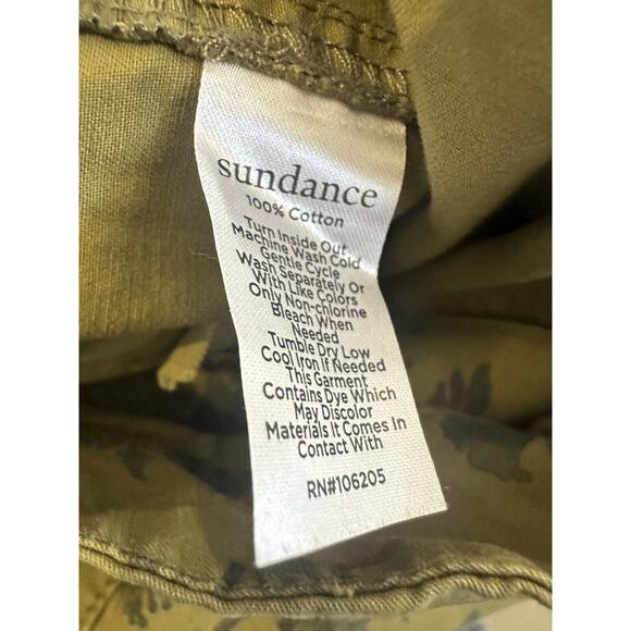 NWT Sundance Berenice Everyday Floral Pants Green Ankle Pant Women’s Size 16 - Picture 7 of 7